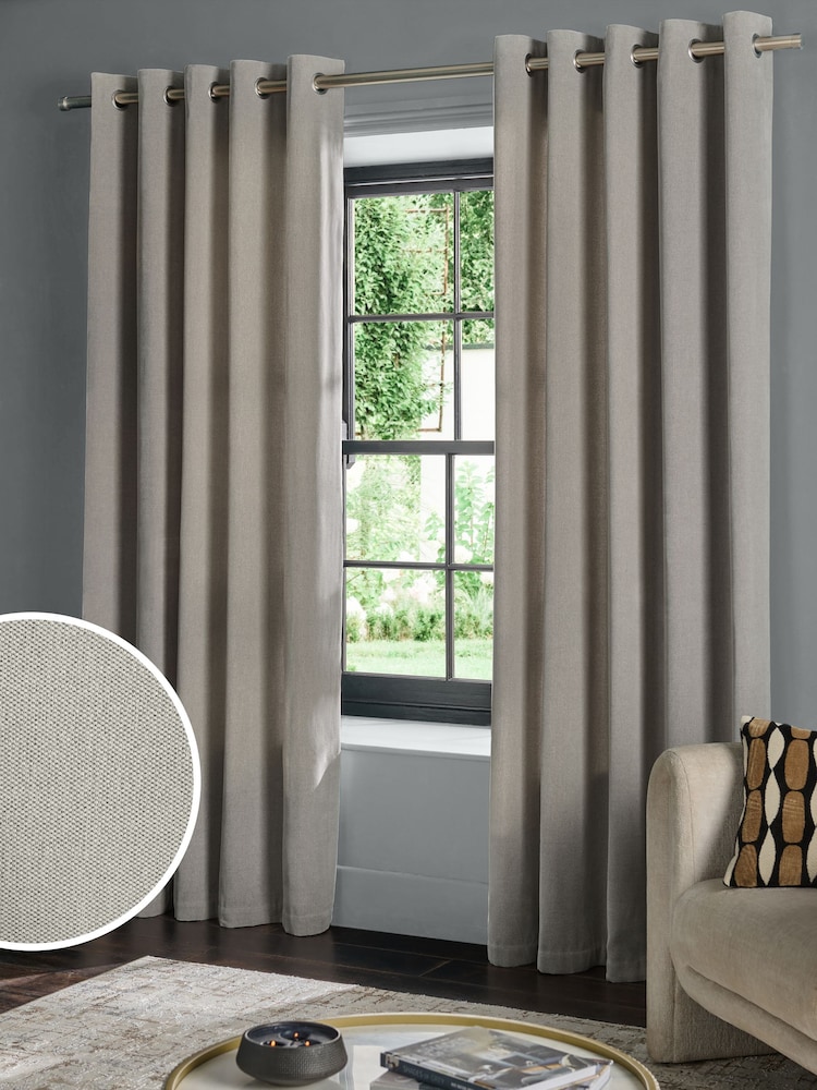 Fine Chenille Eyelet Curtains - Slika 1 iz 5 Fine Chenille Eyelet Curtains - Slika 1 iz 5