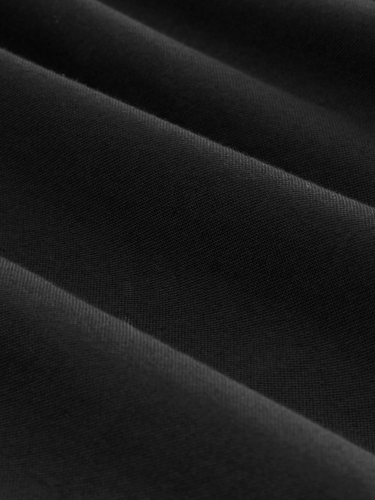 Black Regular Fit Short Sleeve Oxford Shirt - Image 10 of 10