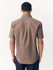 Stone Natural Short Sleeve Oxford Shirt - Image 2 of 7