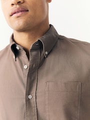 Stone Natural Short Sleeve Oxford Shirt - Image 4 of 7