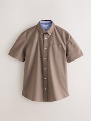 Stone Natural Short Sleeve Oxford Shirt - Image 5 of 7