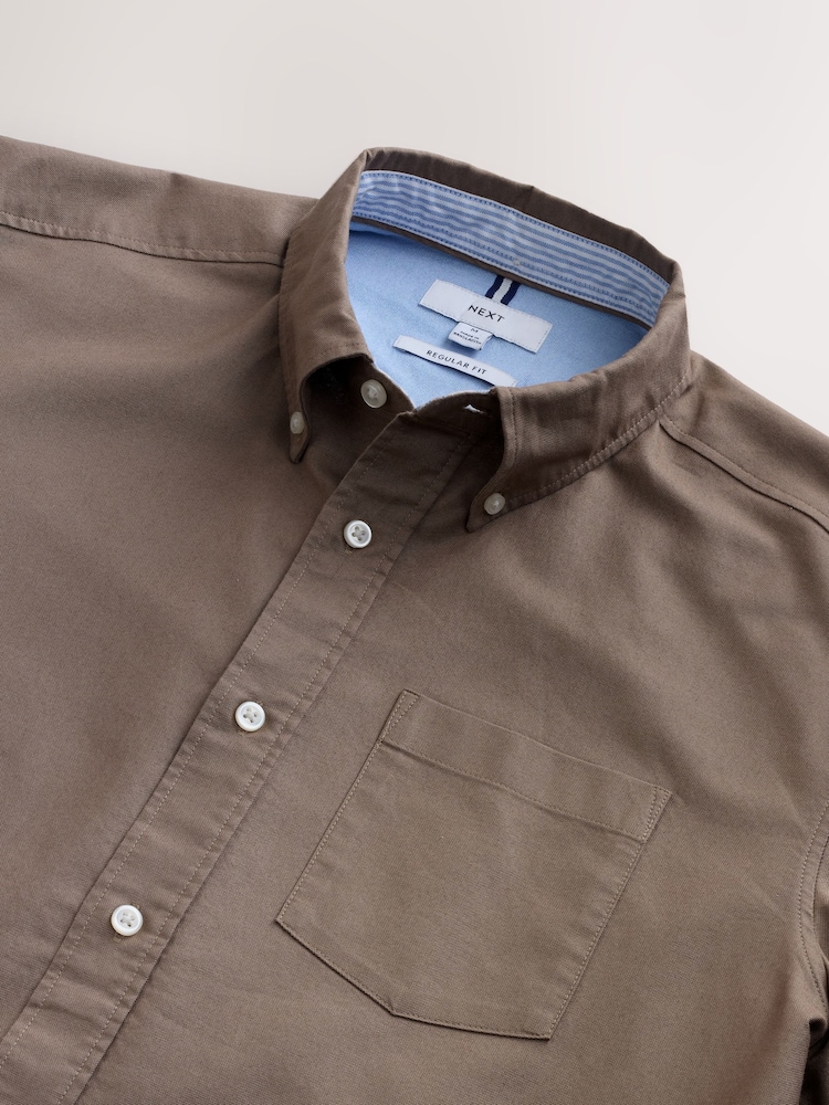 Stone Natural Short Sleeve Oxford Shirt - Image 7 of 7