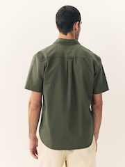 Dark Green Short Sleeve Oxford Shirt - Image 2 of 9