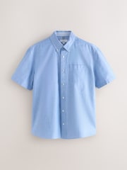 Light Blue Short Sleeve Oxford Shirt - Image 1 of 3