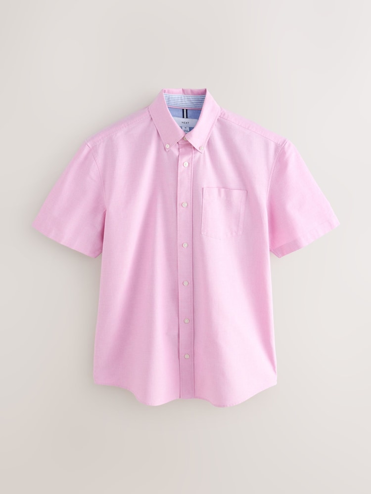 Pink Short Sleeve Oxford Shirt - Image 1 of 3