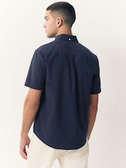 Navy Blue Short Sleeve Oxford Shirt - Image 2 of 8