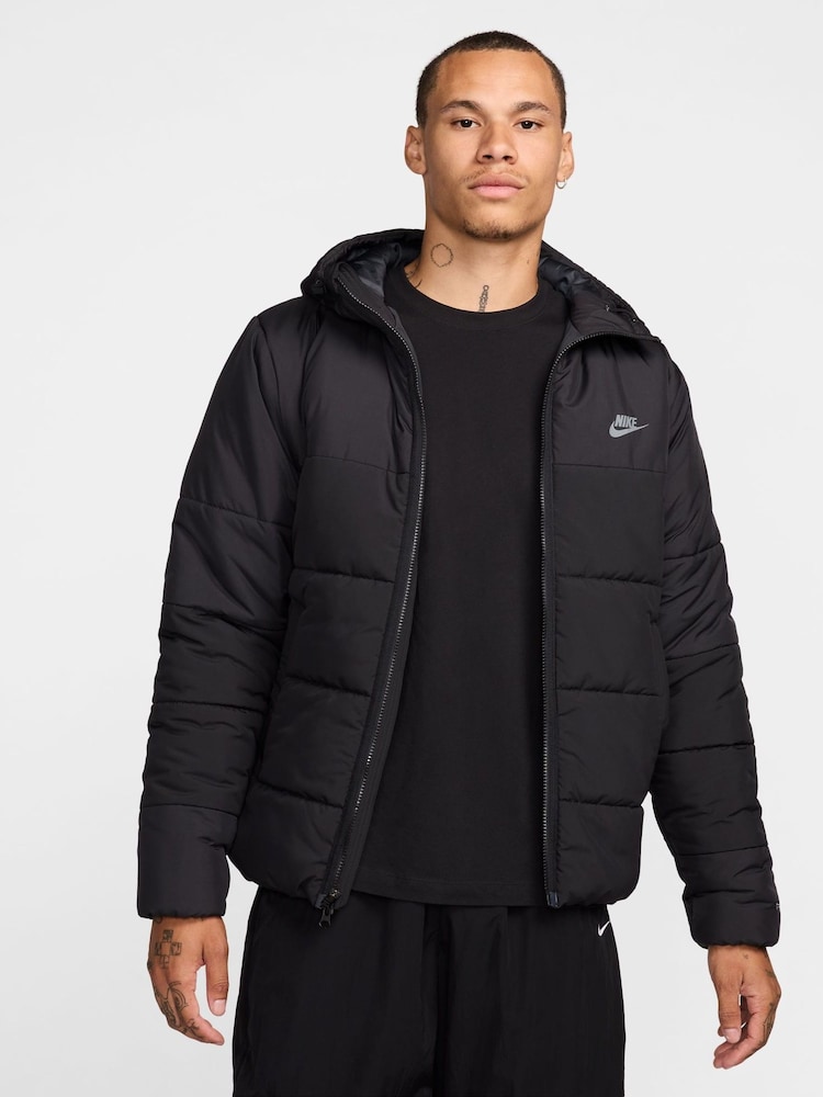 Nike Black/Grey Synthetic Fill Puffer Jacket - Image 1 of 11