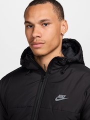 Nike Black/Grey Synthetic Fill Puffer Jacket - Image 4 of 11