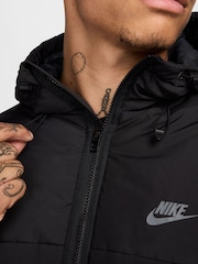 Nike Black/Grey Synthetic Fill Puffer Jacket - Image 5 of 11