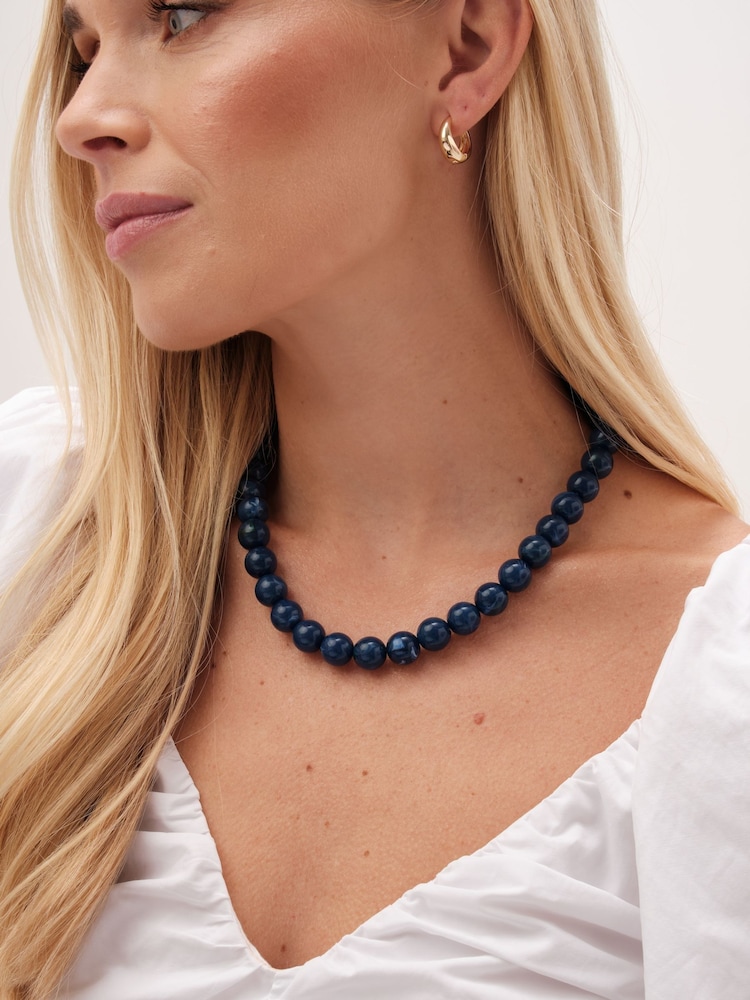 Mood Blue Blue Lapis Orb Allway Magnetic Necklace - Image 3 of 3