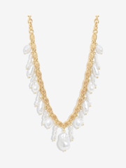 Mood Gold Tone Pearl Baroque Shaker Necklace - Image 1 of 3