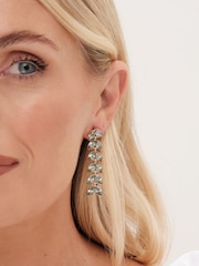 Mood Gold Tone Leaf Linear Drop Earrings - Image 3 of 3