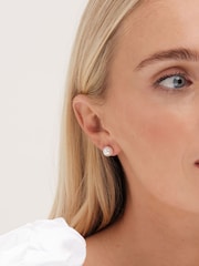 Mood Gold Tone Pearl and Crystal Core Stud Earrings 3 Pack - Image 3 of 3
