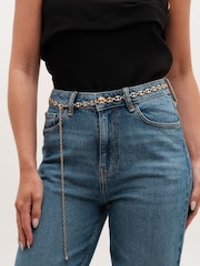 Mood Tone Polished Button Link Chain Belt - Bild 2 von 2