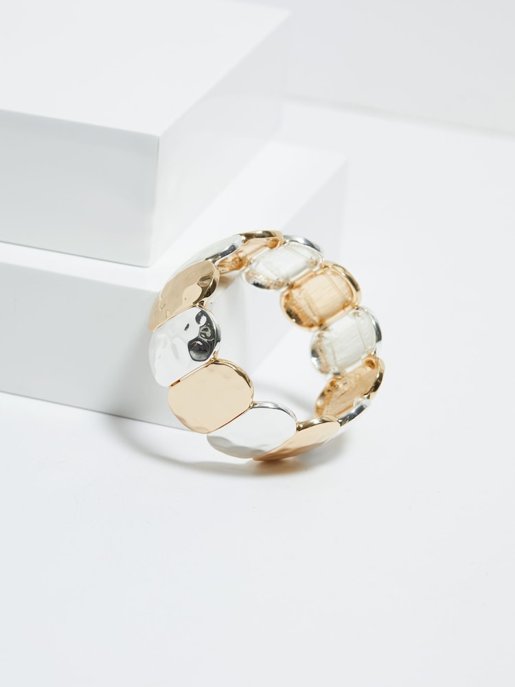 Mood Tone Hammered Stretch Bracelet - صورة 2 من 3 Mood Tone Hammered Stretch Bracelet - صورة 2 من 3