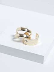 Mood Gold Tone Polished Molten Cuff Bracelet - Image 2 of 4