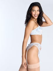 Suspensórios bordados Gisella azul Boux Avenue - Imagem 3 de 4