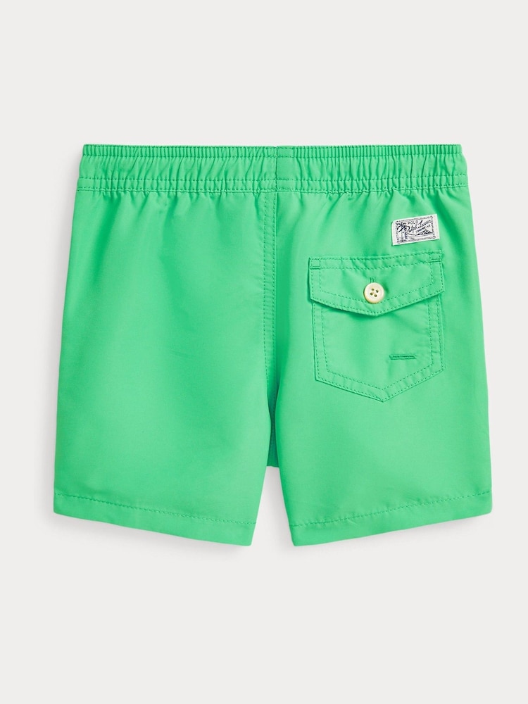 Polo Ralph Lauren Green Boys Traveller Logo Swim Shorts - Image 2 of 2