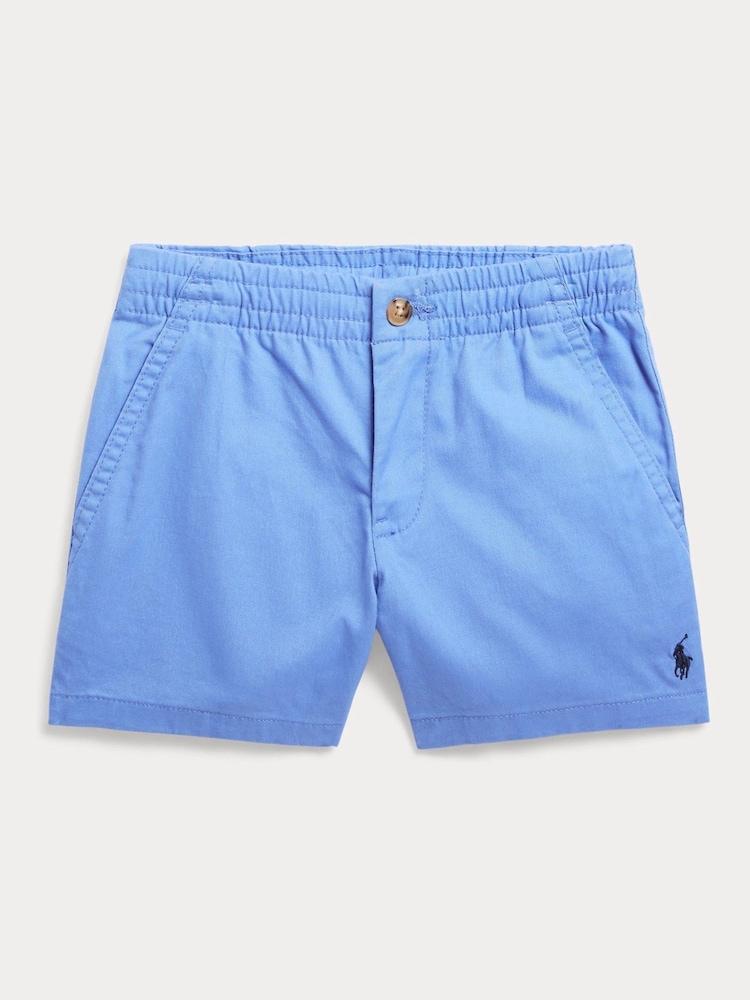 Polo Ralph Lauren Light Blue Boys Prepster Flex Abrasion Twill Chino Shorts - Image 1 of 6