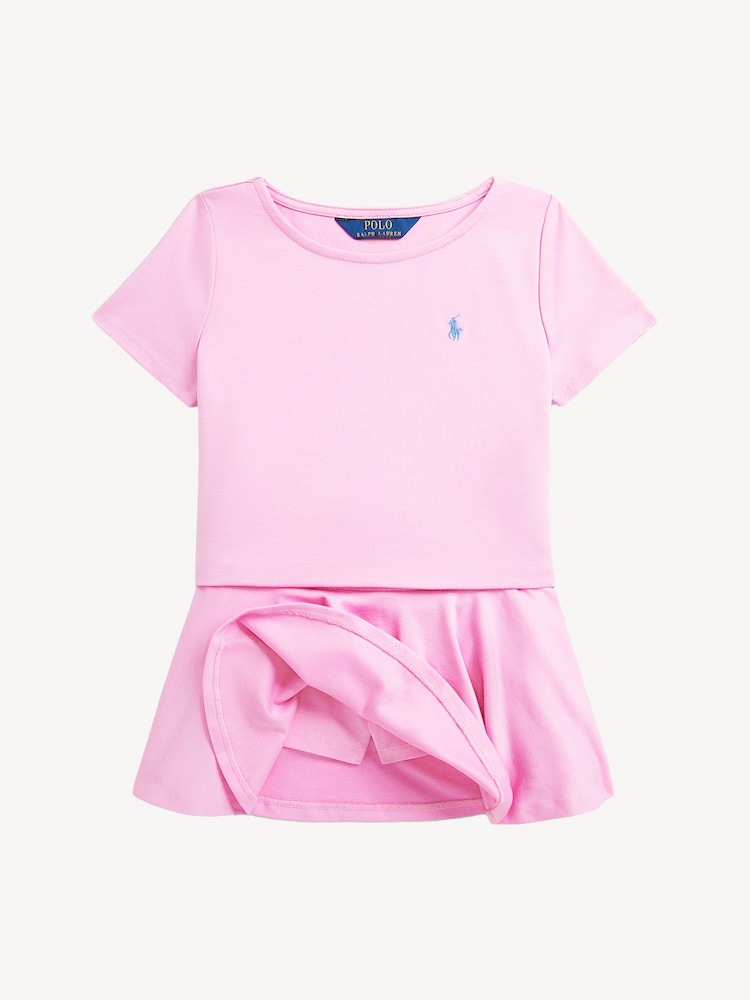 Polo Ralph Lauren Pink Girls Jersey Cotton Skirt - Image 2 of 7