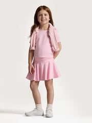 Polo Ralph Lauren Pink Girls Jersey Cotton Skirt - Image 5 of 7