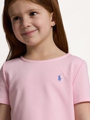 Polo Ralph Lauren Pink Girls Jersey Cotton Skirt - Image 6 of 7