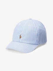 Polo Ralph Lauren Blue Boys Seersucker Sports Cap Hat - Image 1 of 2