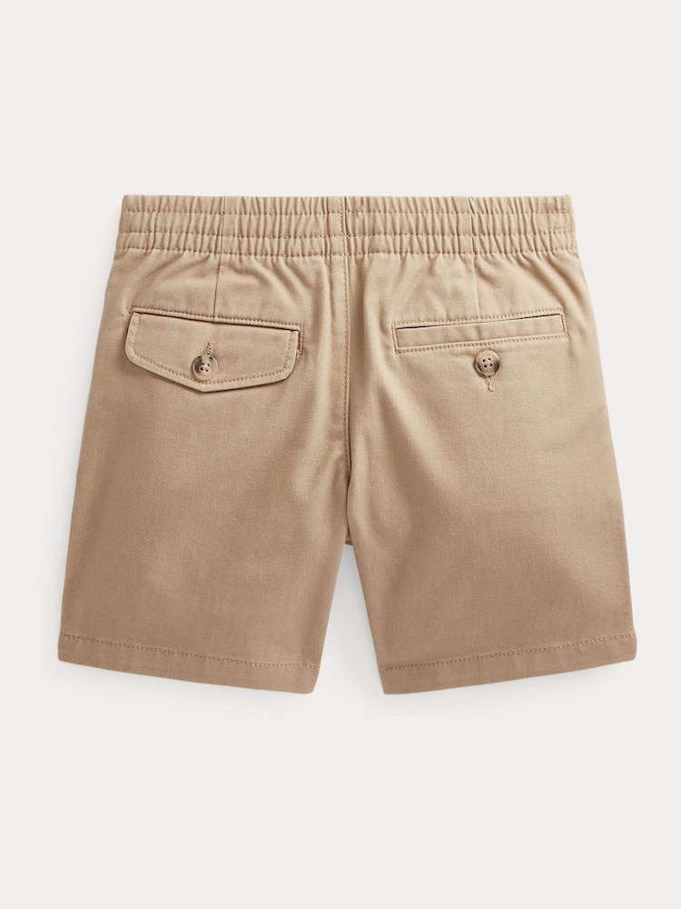 Polo Ralph Lauren Khaki Boys Prepster Flex Abrasion Twill Chino Shorts - Image 2 of 2