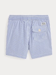Polo Ralph Lauren Blue Boys Traveler Stretch Seersucker Swim Shorts - Image 2 of 2