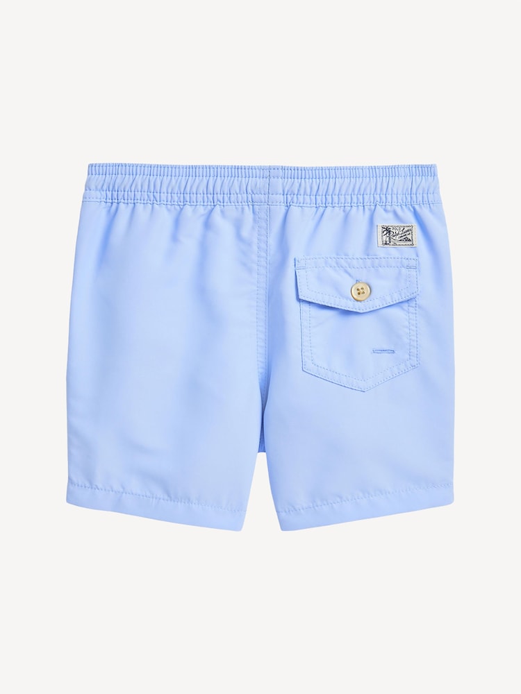 Polo Ralph Lauren Blue Chrome Boys Traveller Logo Swim Shorts - Image 2 of 2