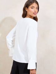 Lipsy V-Neck Long Sleeve Top - Imagem 4 de 4