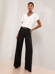 Branco - Lipsy Zip Front Utility T-Shirt - Imagem 2 de 4