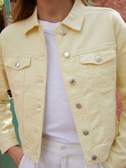 Threadbare Yellow Classic Denim Jacket - Image 3 of 4