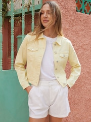 Threadbare Yellow Classic Denim Jacket - Image 4 of 4