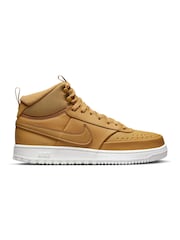 Nike Tan Brown Court Vision Mid Trainers - Image 3 of 10