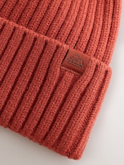 Pumpkin Orange Knitted Beanie Hat (1-16yrs) - Image 2 of 3