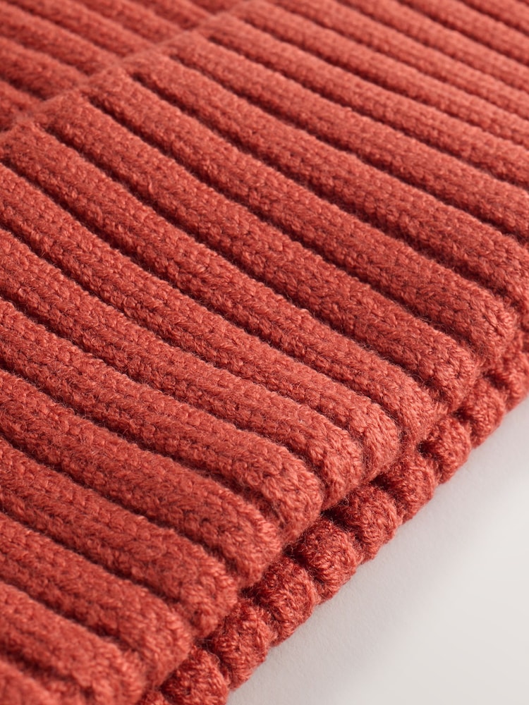Pumpkin Orange Knitted Beanie Hat (1-16yrs) - Image 3 of 3