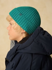 Forest Green Knitted Beanie Hat (1-16yrs) - Image 1 of 5