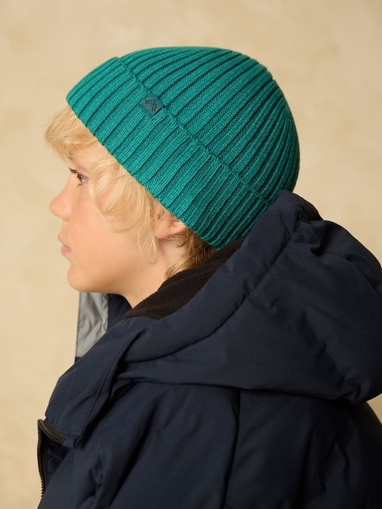 Forest Green Knitted Beanie Hat (1-16yrs) - Image 1 of 5