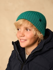 Forest Green Knitted Beanie Hat (1-16yrs) - Image 2 of 5