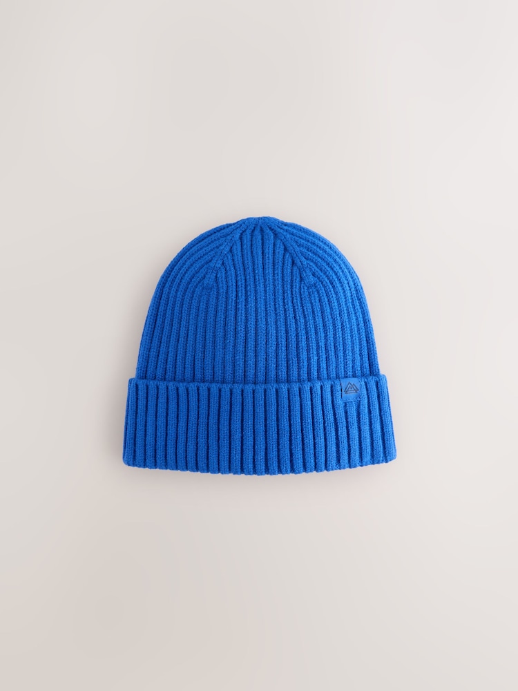 Cobalt Blue Knitted Beanie Hat (1-16yrs) - Image 1 of 3