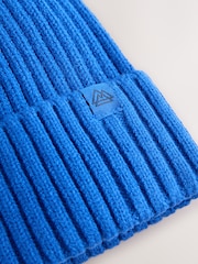 Cobalt Blue Knitted Beanie Hat (1-16yrs) - Image 2 of 3
