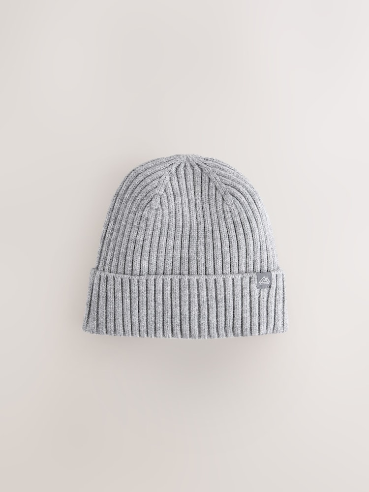 Grey Knitted Beanie Hat (1-16yrs) - Image 1 of 3