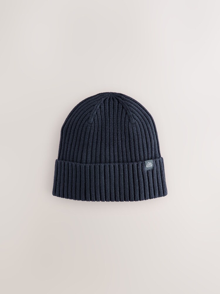 Navy Blue Knitted Beanie Hat (1-16yrs) - Image 1 of 3
