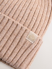 Neutral Beige Knitted Beanie Hat (1-16yrs) - Image 2 of 3