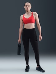 Nike Black One Seamless Front High Waisted Full Length Leggings - Image 1 of 6