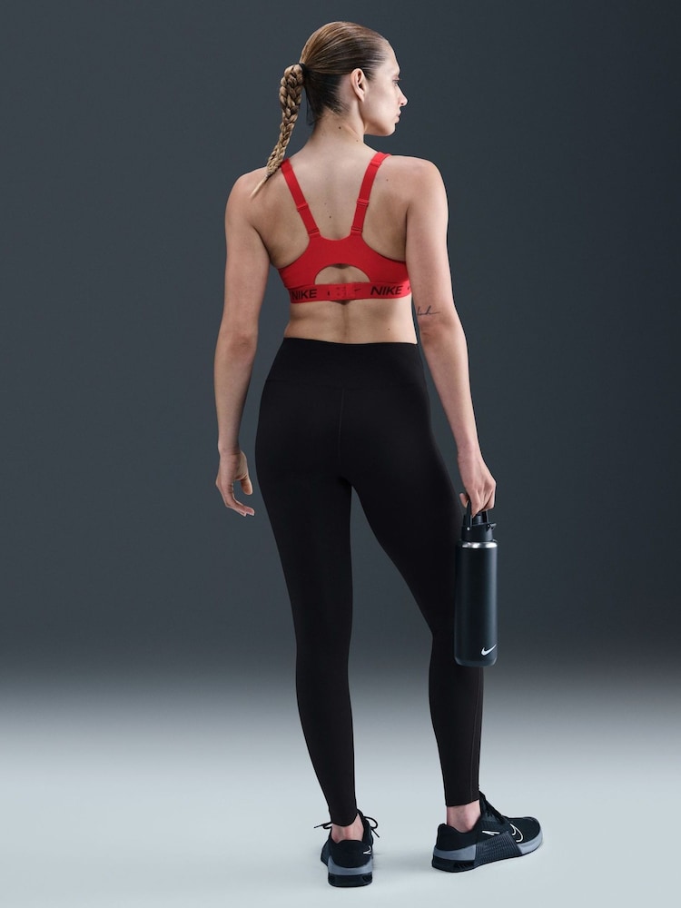 Nike Black One Seamless Front High Waisted Full Length Leggings - Image 2 of 6 Nike Black One Seamless Front High Waisted Full Length Leggings - Image 2 of 6