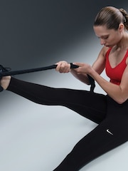 Nike Black One Seamless Front High Waisted Full Length Leggings - Image 5 of 6