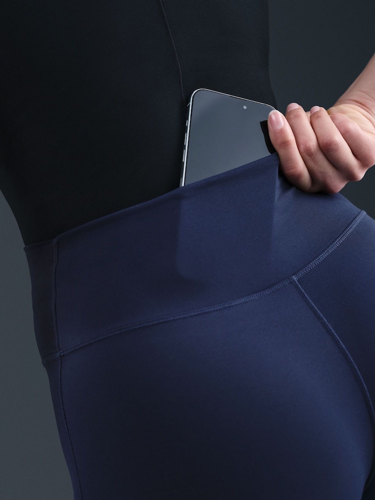 Nike Midnight Navy One Seamless Front High Waisted Full Length Leggings - Image 6 of 6 Nike Midnight Navy One Seamless Front High Waisted Full Length Leggings - Image 6 of 6