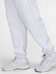 Nike Light Grey Sportswear Phoenix Fleece Womens High Waisted Oversized Joggers - Image 4 of 8